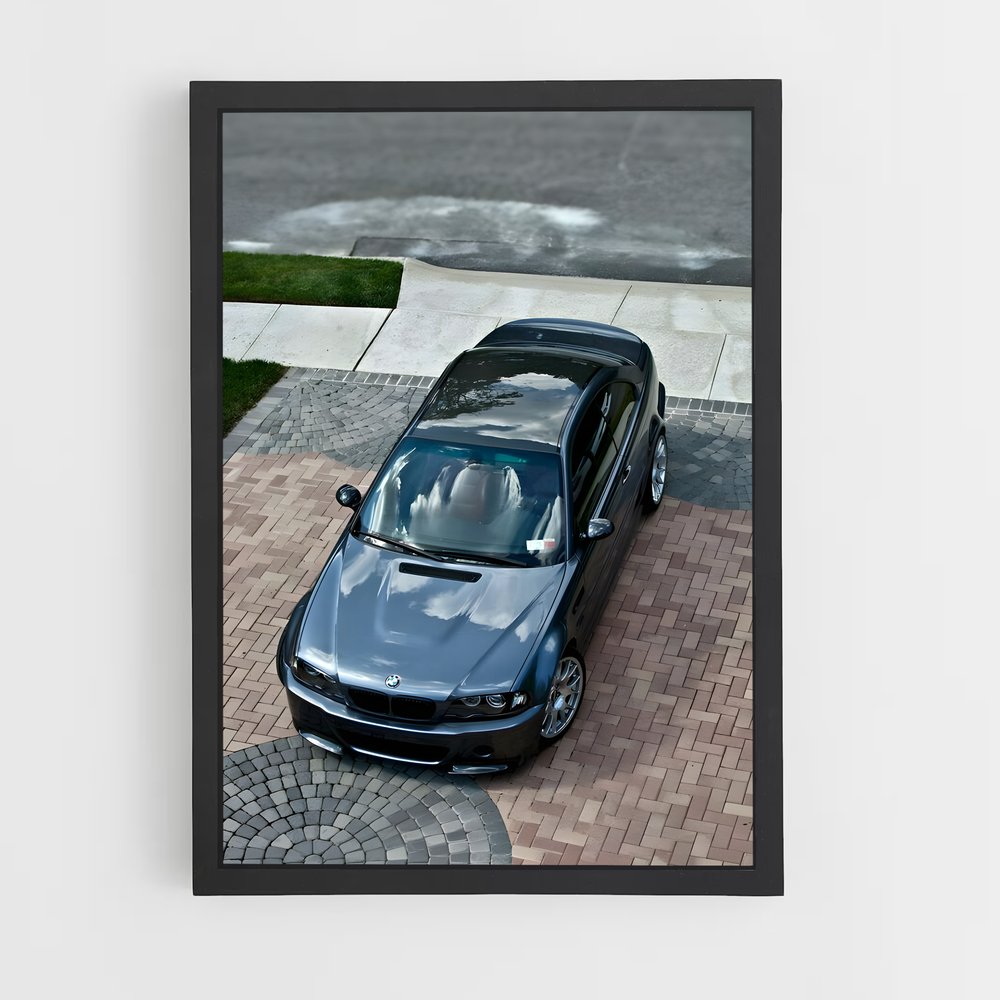Poster E46 Noir Étoilé – affiche BMW (vue 2)